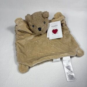 New Pottery Barn Kids St. Jude Teddy Bear Infant Thumbie Sherpa Security Blanket